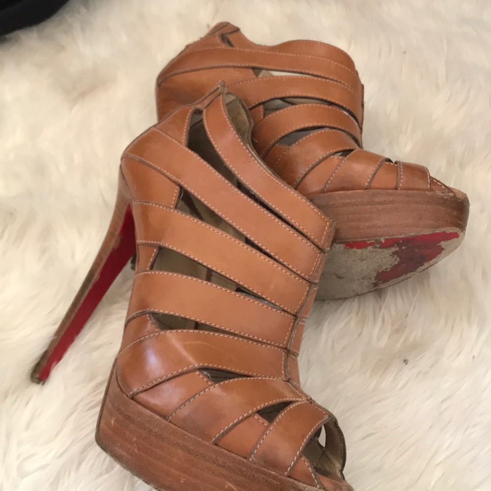 Christian Louboutin Brown Leather shoes